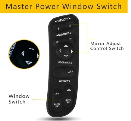 Corvette 1997-2004 Motorista esquerdo Lado elétrico Switch de janela de energia feita de plástico ABS
