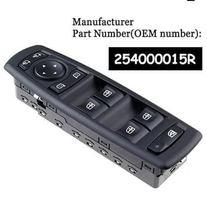 Interruptor de janela de energia elétrica Haoxin 254000015R para Renault Megane Laguna 2008-2016