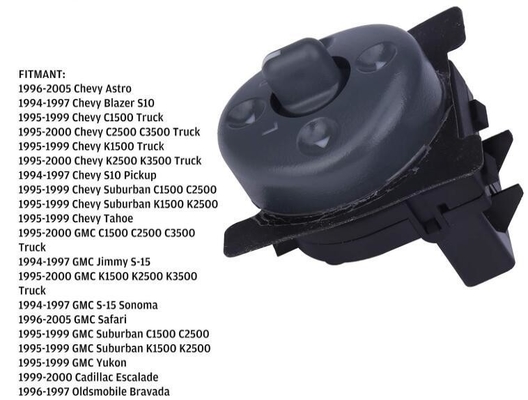 Interruptor de controlo do espelho lateral da porta dianteira do condutor para Chev-y GM-C Substituições 15009690 OEM NO