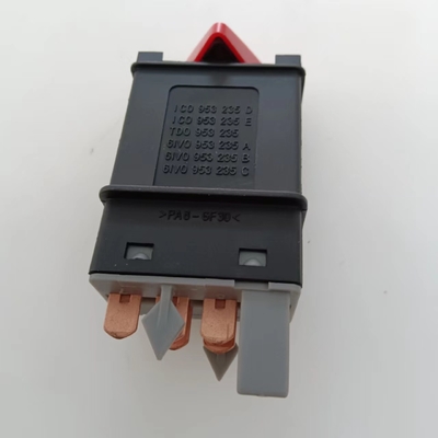 6N0953235 Interruptor de luz de aviso de perigo Interruptor de emergência Compatível com VW Polo 6N2 Lupo