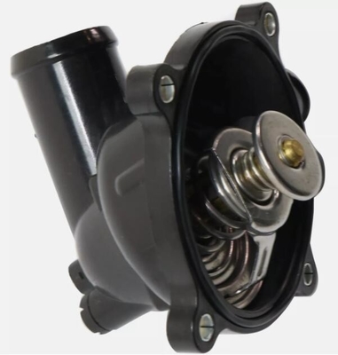 Montagem de caixa de termostato de resfriamento de motor de plástico metálico para Audi A6 S6 S6 S8 Q7 Volkswagen Touareg Preto