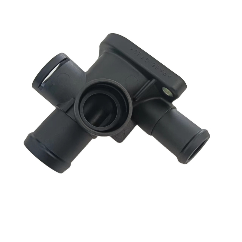 Flange de mangueira de refrigeração de radiador de plástico para VW Jetta e durável certificado IATF16949